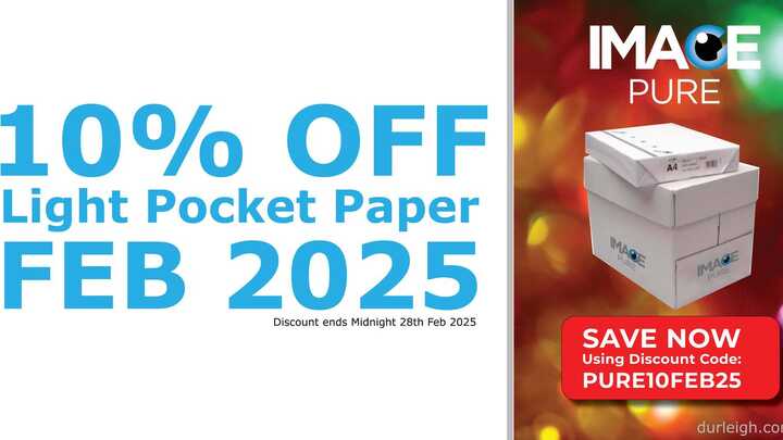 10% Off Limited Time Only - Light Pocket Paper